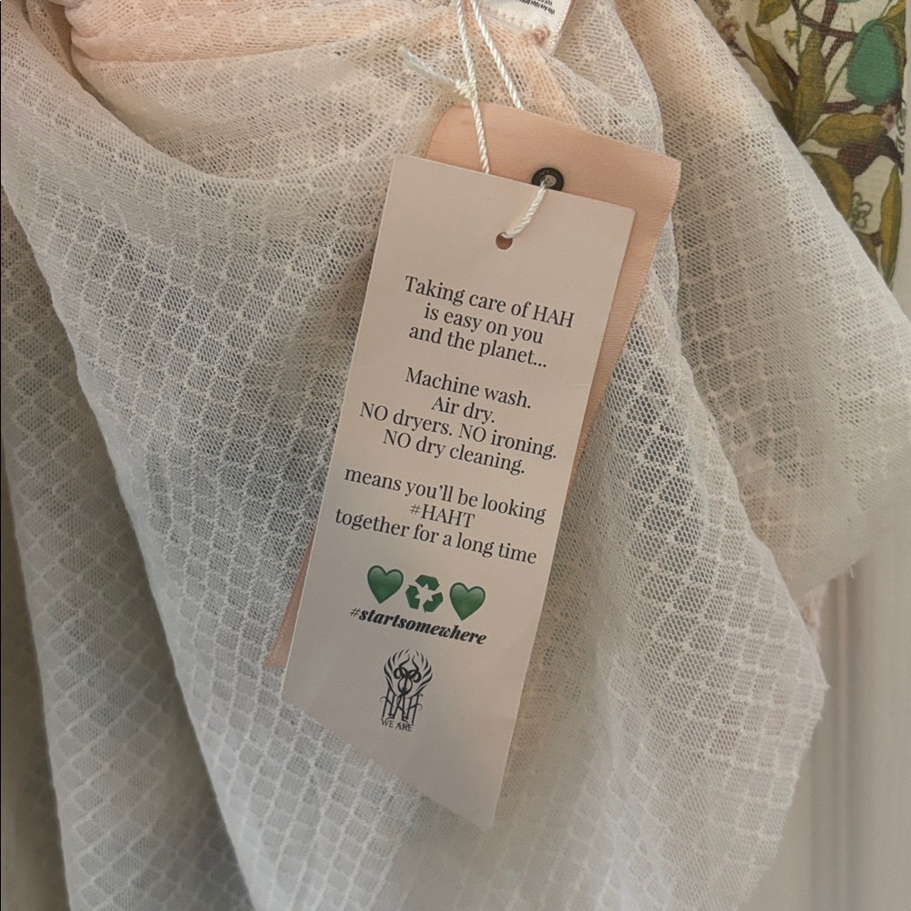 Free People We are HAH NWT Garden Duster Cardigan Robe Size Medium - Picture 4 of 5
